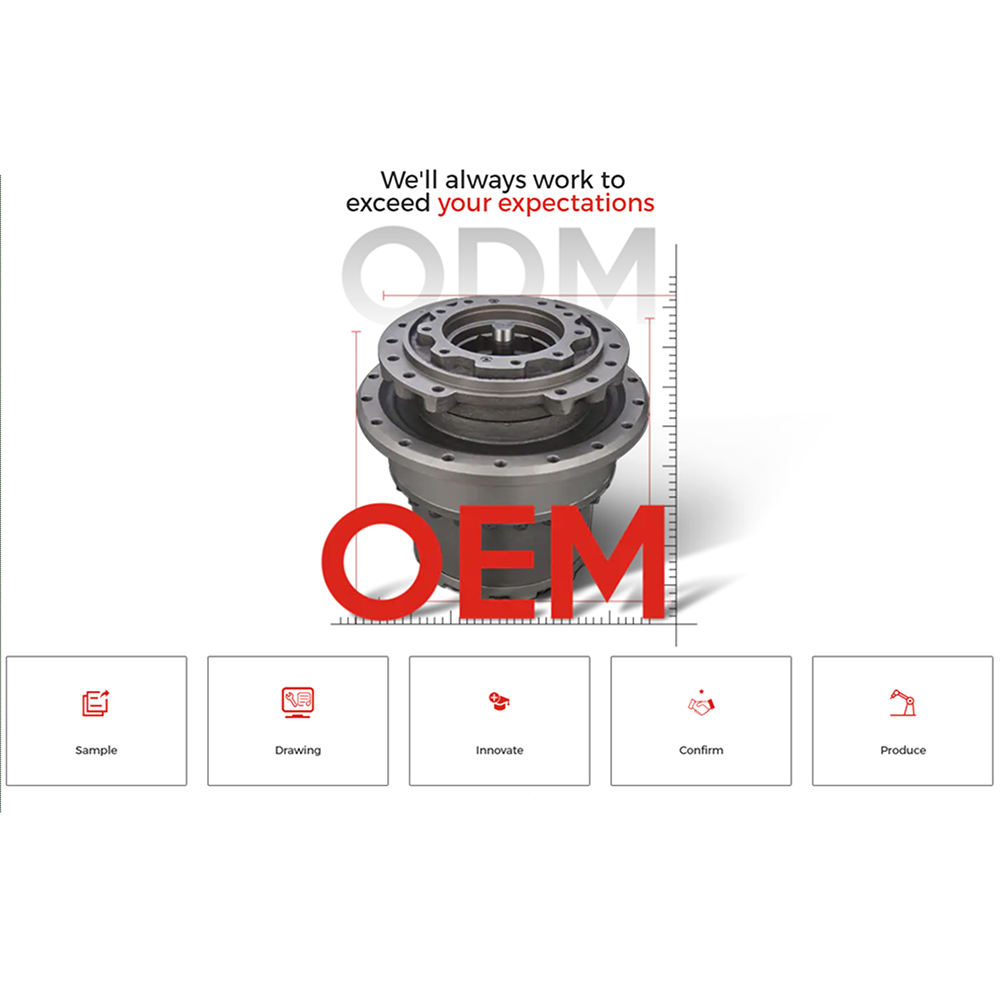 2401-9229A 170402-00023 Caja de cambios planetaria de reducción de engranaje de viaje de pieza de excavadora sobre orugas para DOOSAN DX520LC