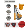 Pieza de transmisión final de excavadora de cadenas VIO100-1 para YANMAR VIO100-1